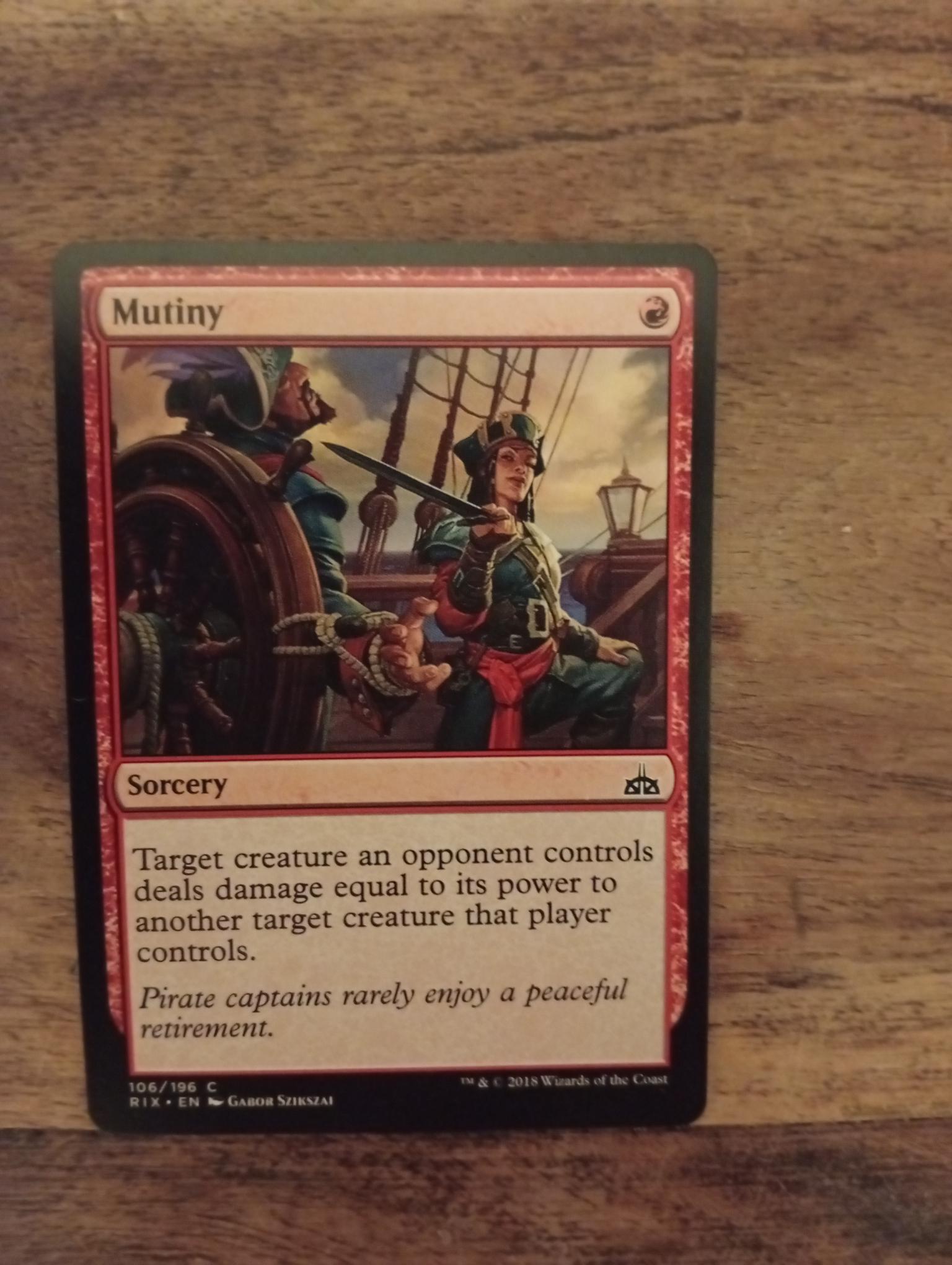 Magic The Gathering Mutiny 106/196 Rivals of Ixalan - AllRoleplaying.com