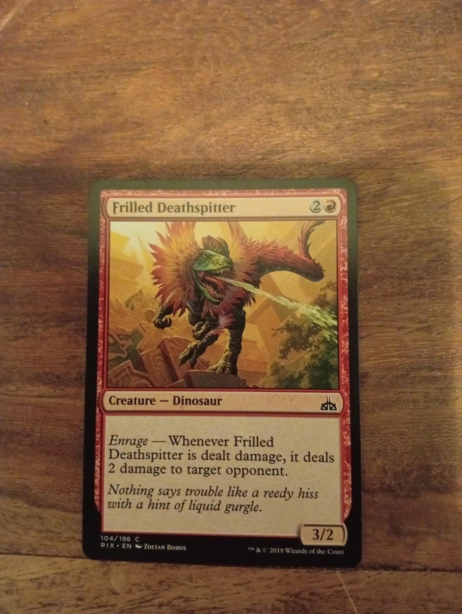 Magic The Gathering Frilled Deathspitter 104/196 Rivals of Ixalan - AllRoleplaying.com