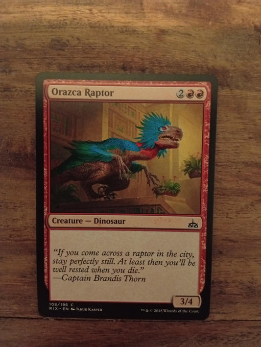 Magic The Gathering Orazca Raptor 108/196 Rivals of Ixalan - AllRoleplaying.com