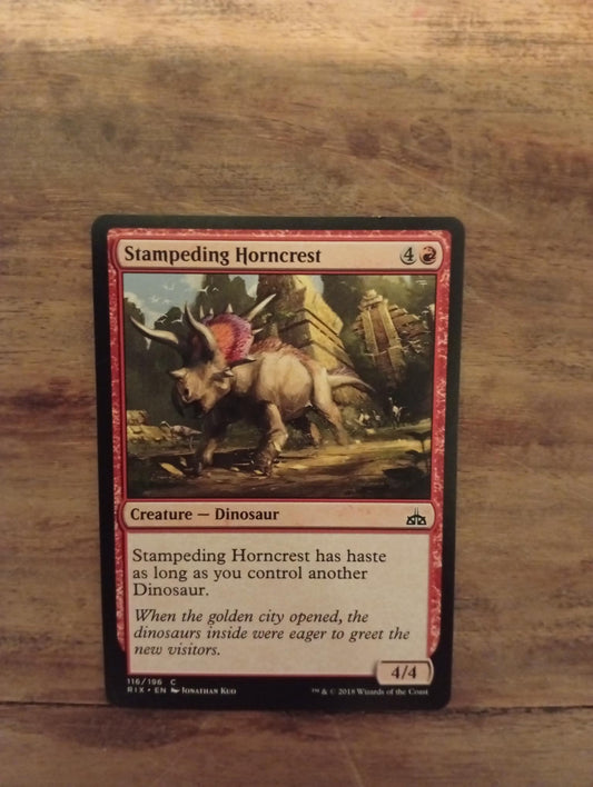 Magic The Gathering Stampeding Horncrest 116/196 Rivals of Ixalan - AllRoleplaying.com
