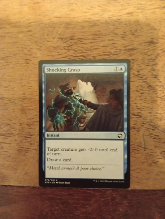 Magic The Gathering Shocking Grasp 072/281 D&D Adventures in the Forgotten Realms