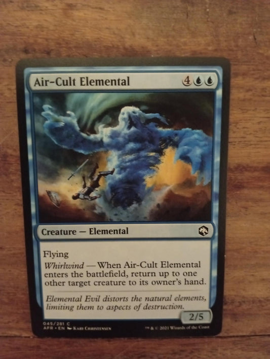 Magic The Gathering Air-Cult Elemental 045/281 D&D Adventures in the Forgotten Realms