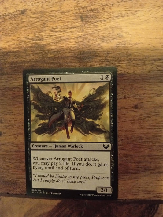 Magic The Gathering Arrogant Poet 063/275 Strixhaven School of Mages