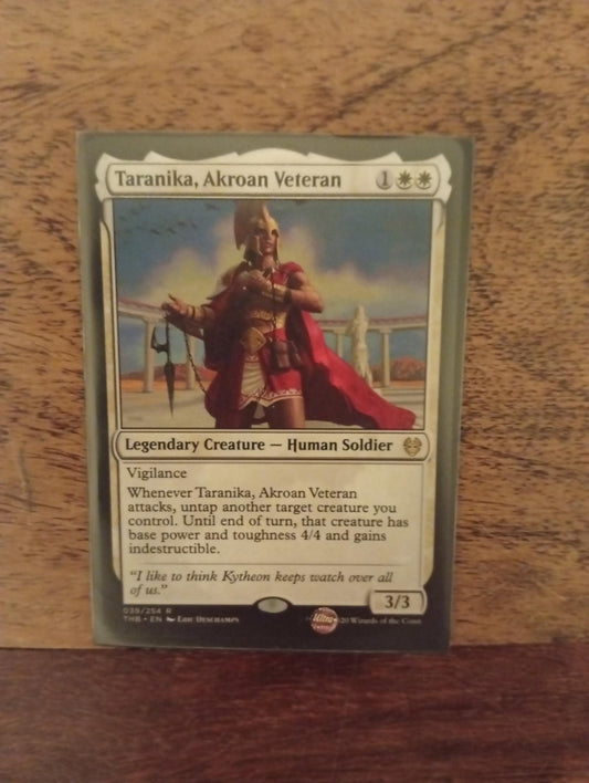 Magic The Gathering Taranika, Akroan Veteran 039/254 Theros Beyond Death