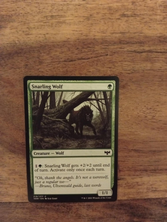 Magic The Gathering Snarling Wolf 219/277 Innistrad Crimson Vow