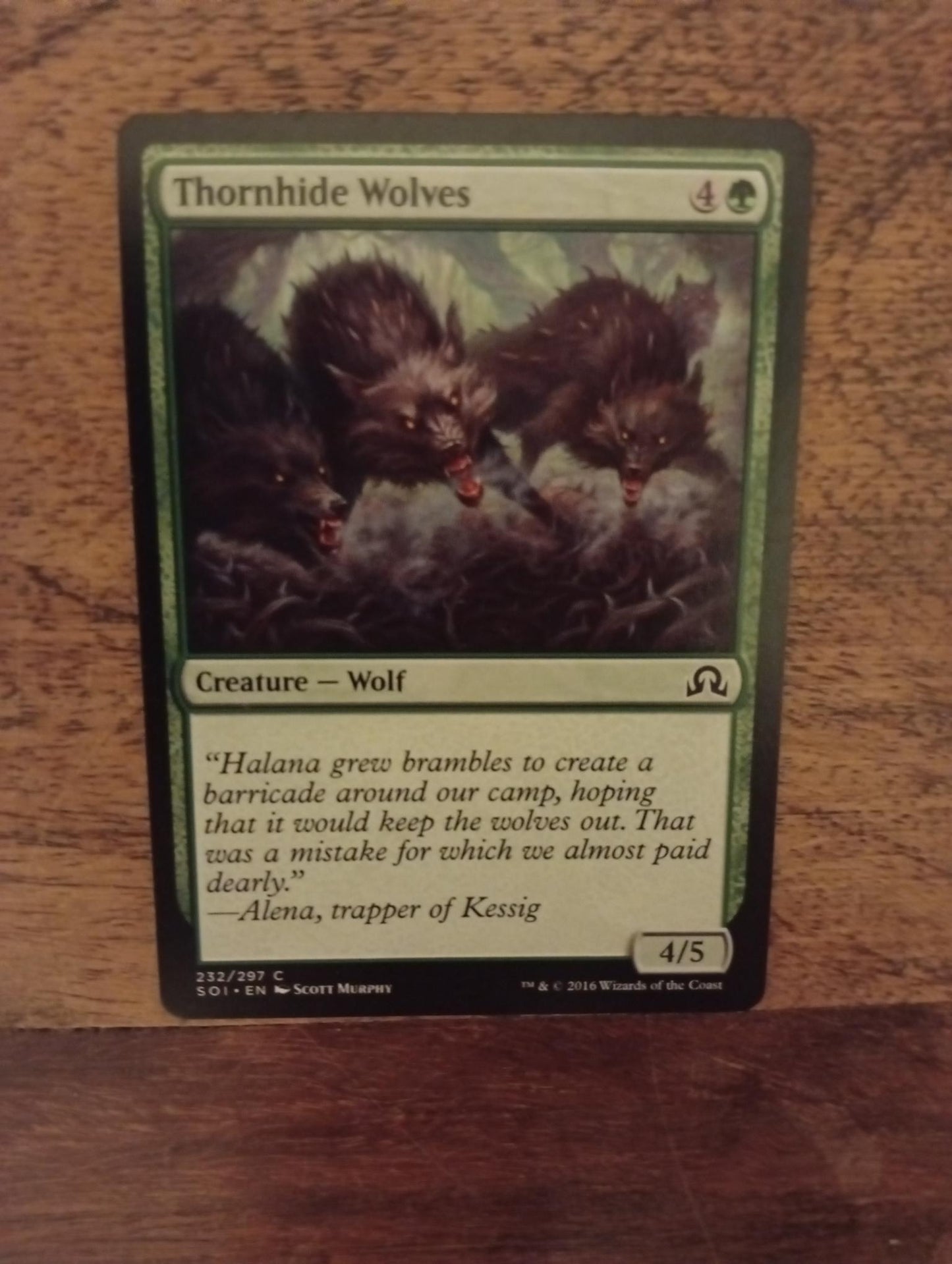 Magic The Gathering Thornhide Wolves 232/297 Shadows over Innistrad