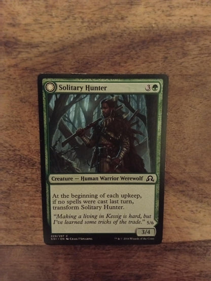 Magic The Gathering Solitary Hunter - One of the Pack 229/297 Shadows over Innistrad