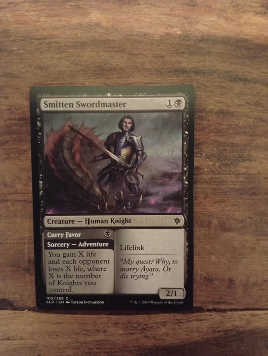 Magic The Gathering Smitten Swordmaster 105/269 Throne of Eldraine