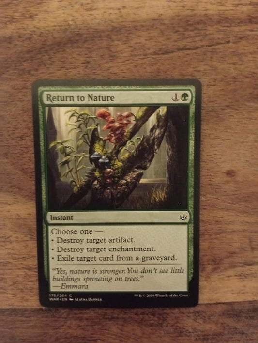Magic The Gathering Return to Nature 175/264 War of the Spark