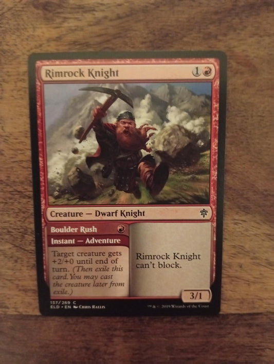 Magic The Gathering Rimrock Knight 137/269 Throne of Eldraine