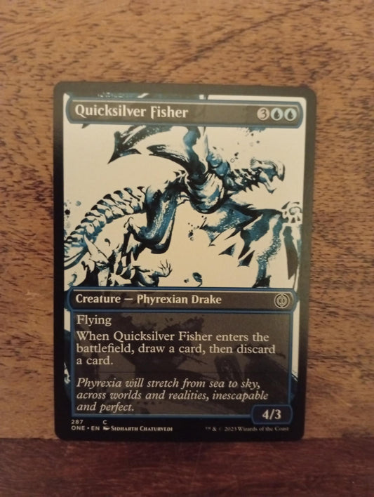 Magic The Gathering Quicksilver Fisher (Showcase) 287 Phyrexia All Will Be One
