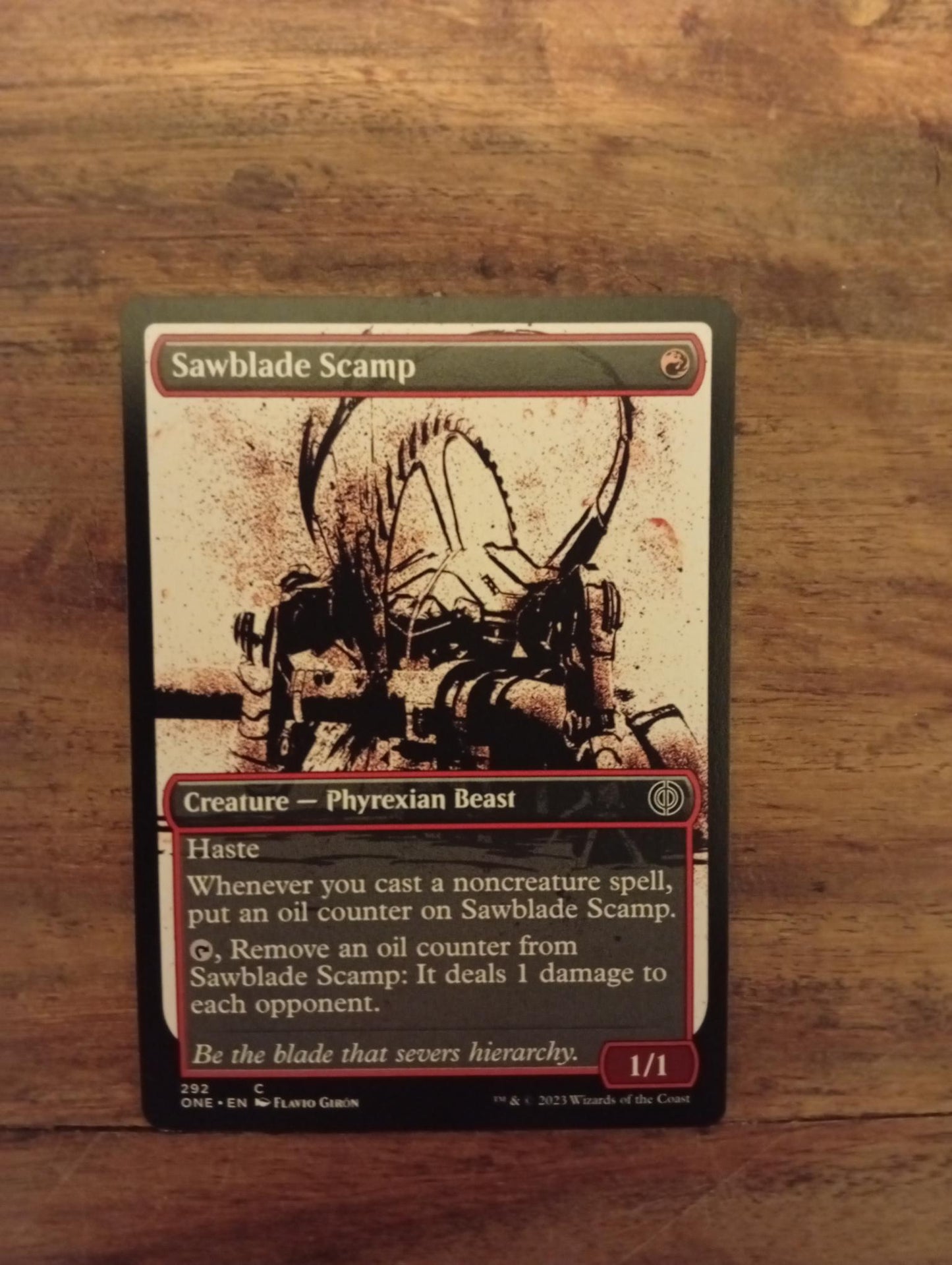 Magic The Gathering Sawblade Scamp (Showcase) 292 Phyrexia All Will Be One