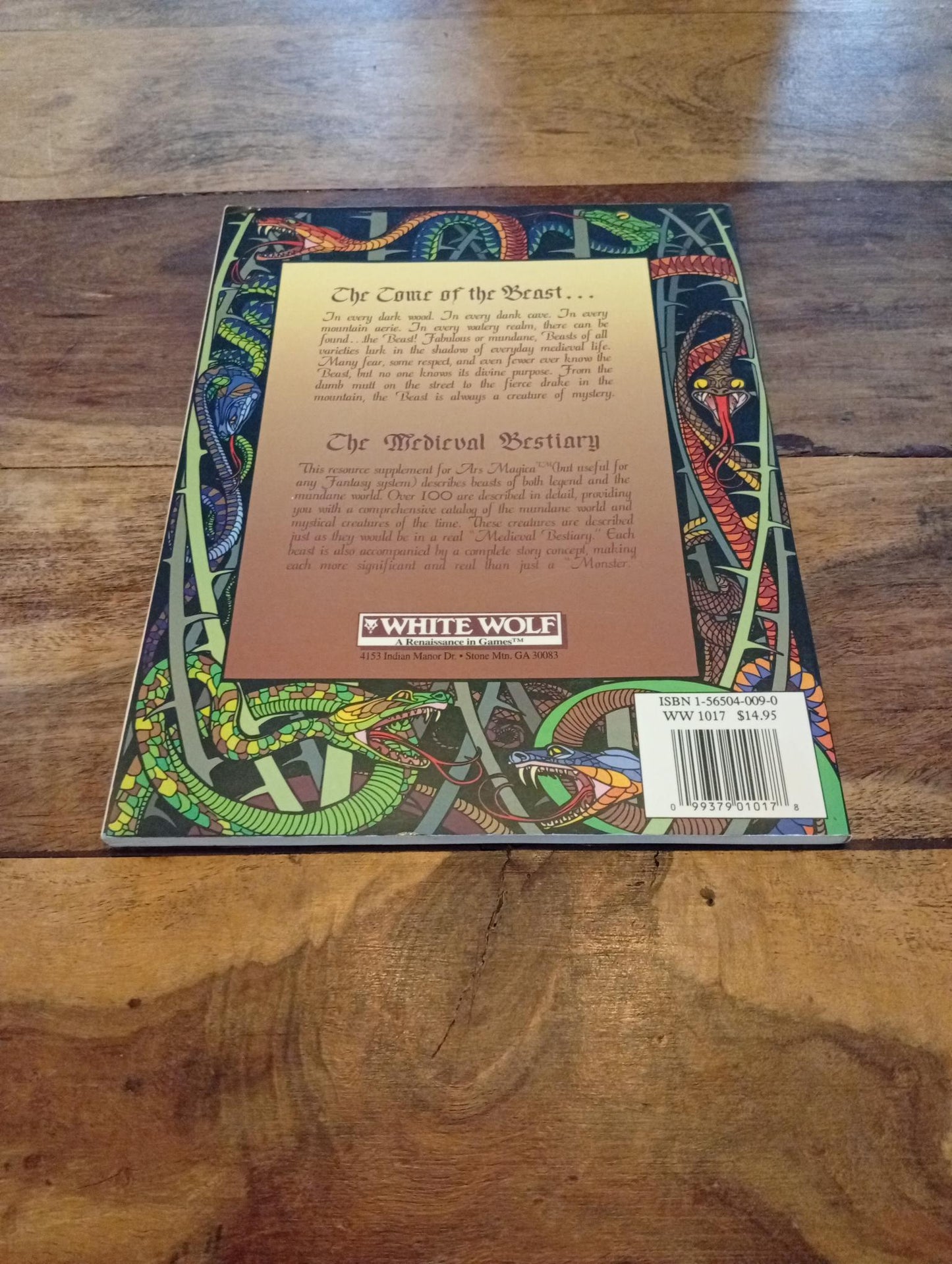 Medieval Bestiary Ars Magica White Wolf 1991