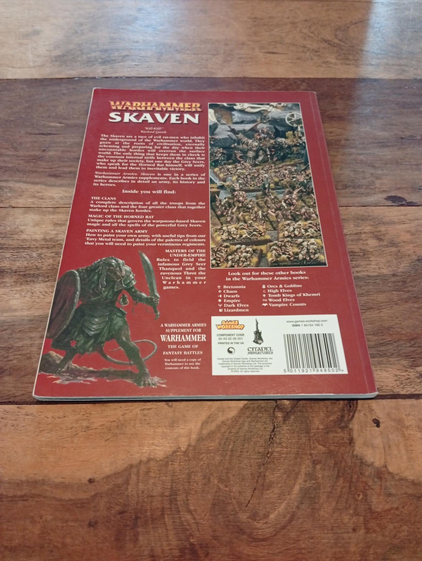 Warhammer Skaven 6th Edition Army Book Games Workshop 2002