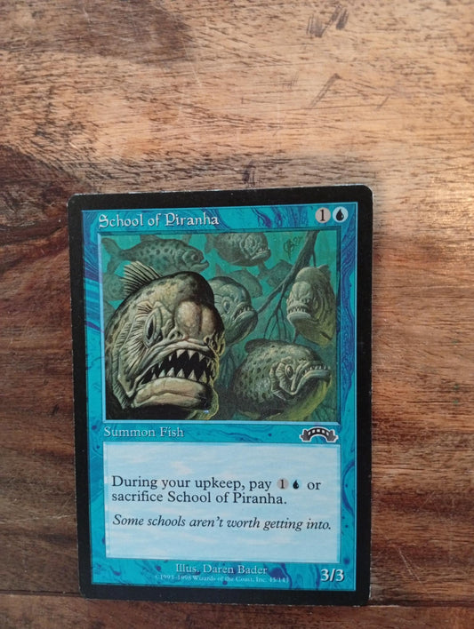 Magic The Gathering School of Piranha 45/143 Exodus