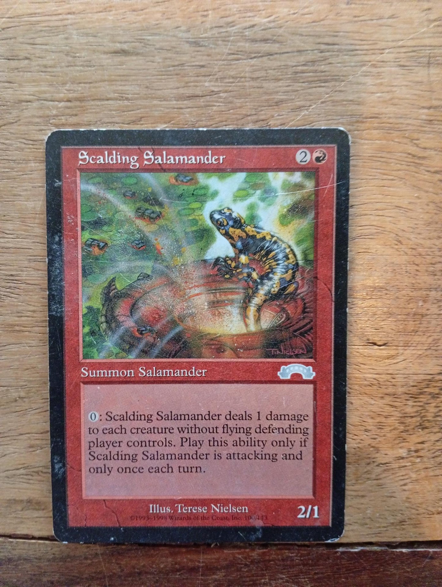 Magic The Gathering Scalding Salamander 100/143 Exodus
