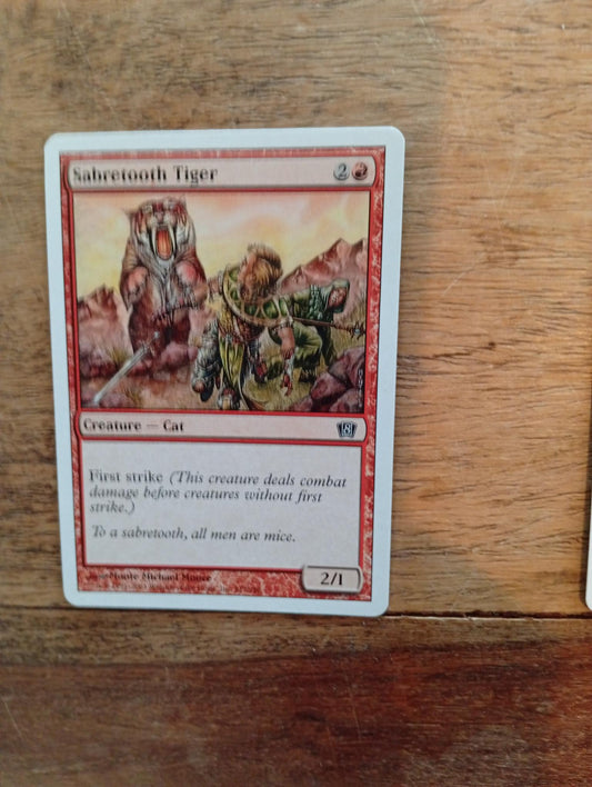 Magic The Gathering Sabretooth Tiger 217/350 Eighth Edition