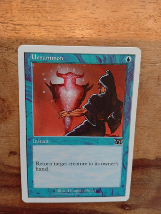 Magic The Gathering Unsummon Classic Sixth Edition