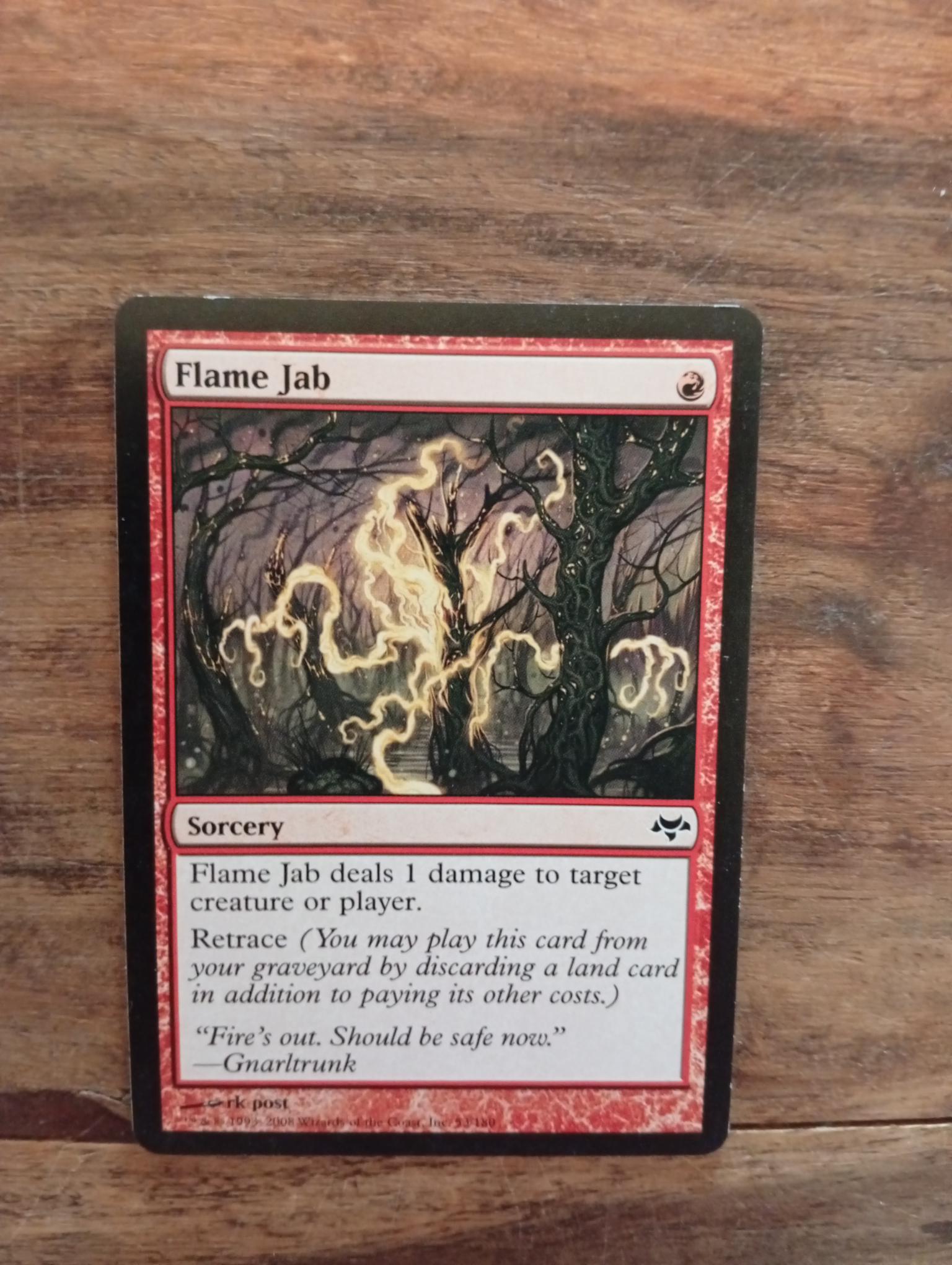 Magic The Gathering Flame Jab 53/180 Eventide - AllRoleplaying.com