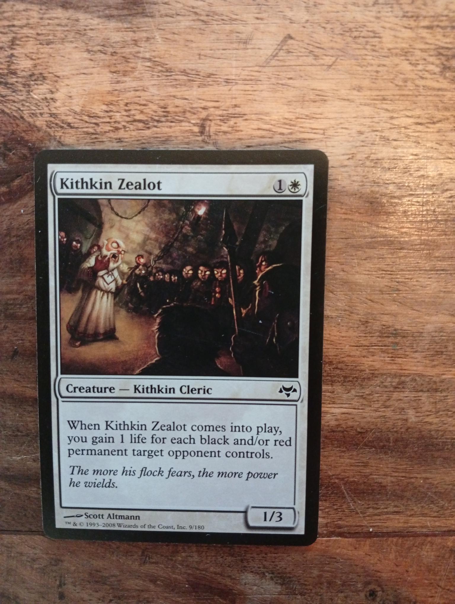 Magic The Gathering Kithkin Zealot 9/180 Eventide - AllRoleplaying.com