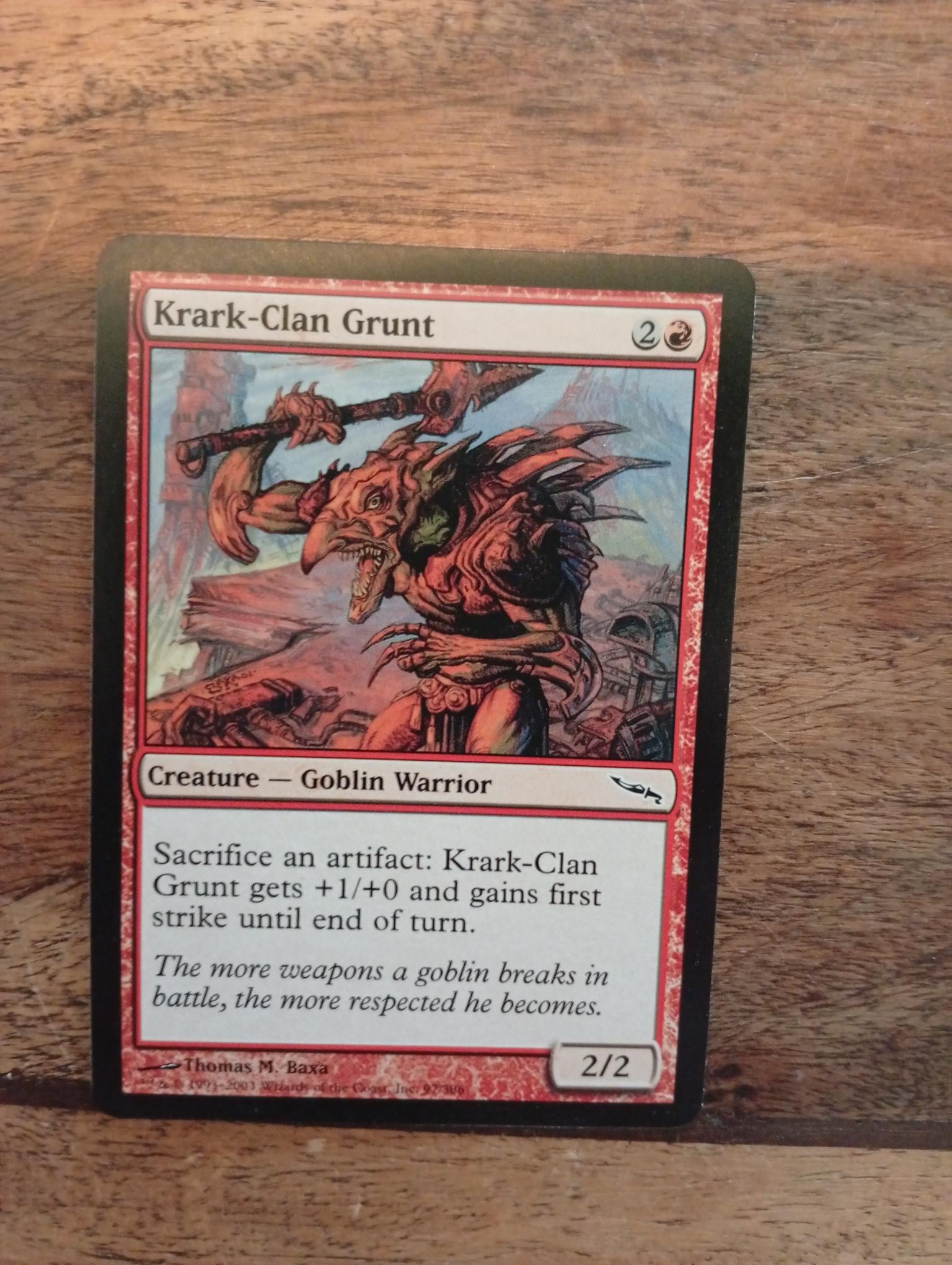 Magic The Gathering Krark-Clan Grunt 97/306 Mirrodin - AllRoleplaying.com