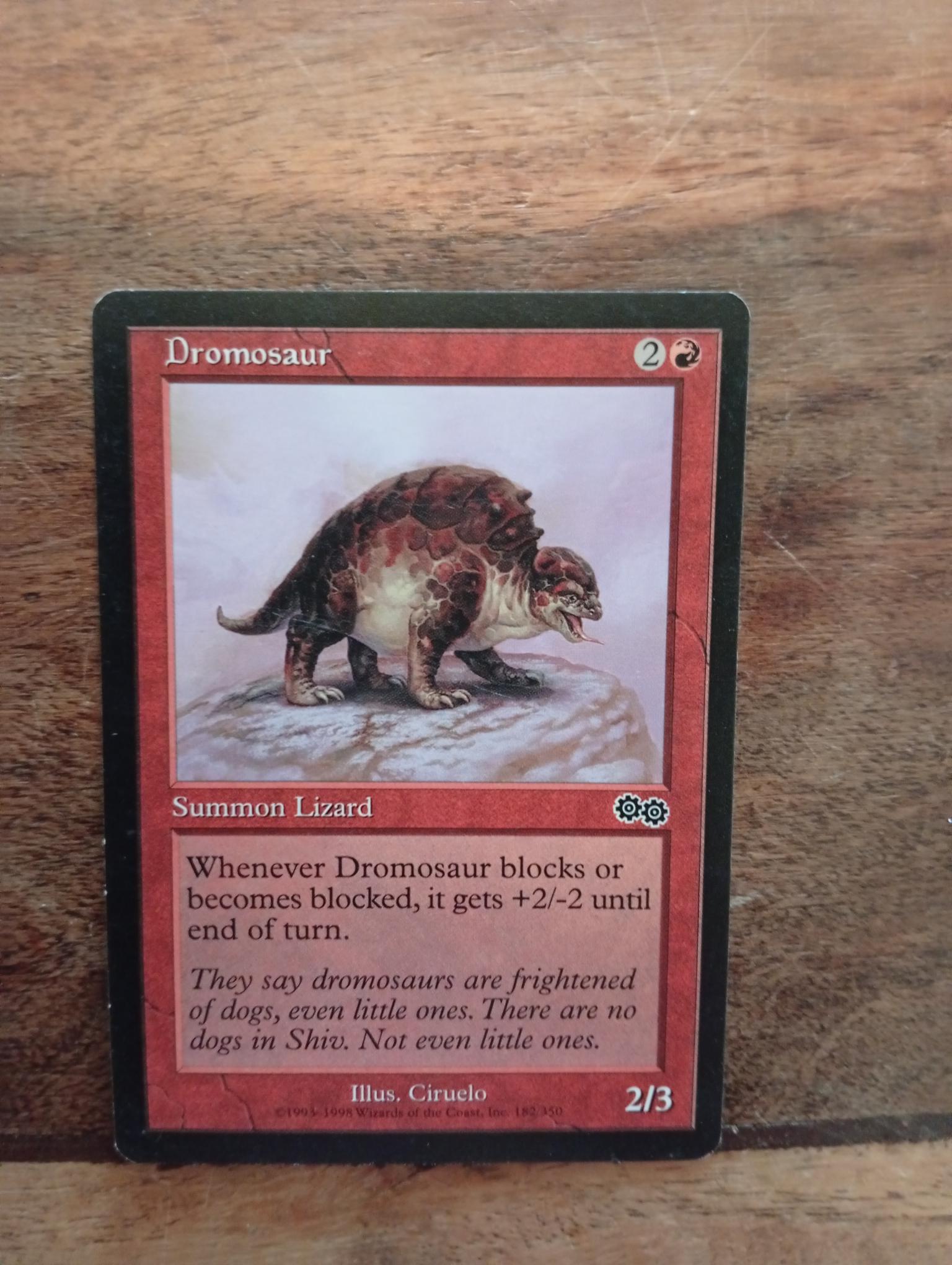 Magic The Gathering Dromosaur 182/350 UrzSaga - AllRoleplaying.com