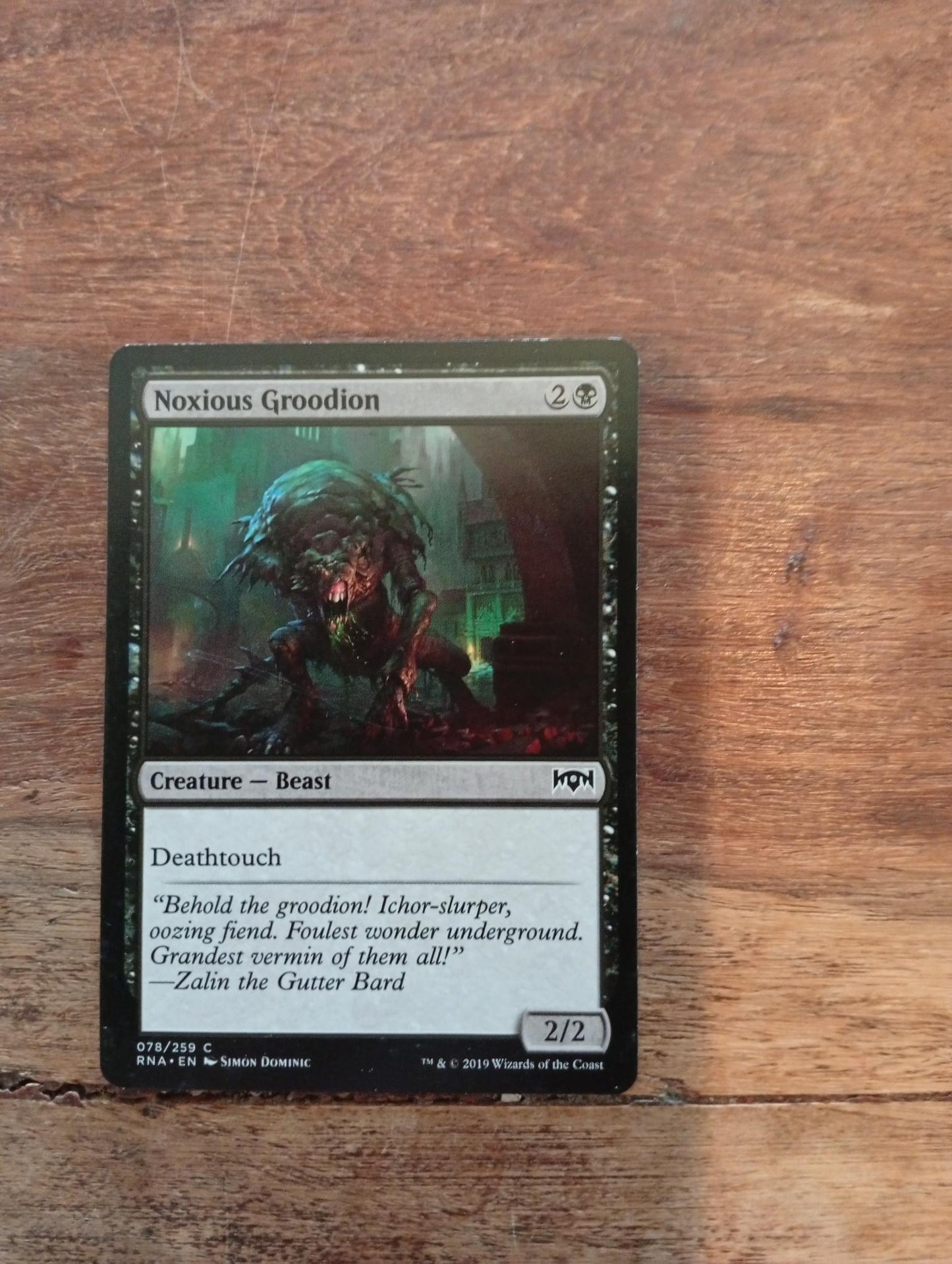 Magic The Gathering Noxious Groodion 078/259 Ravnica Allegiance - AllRoleplaying.com