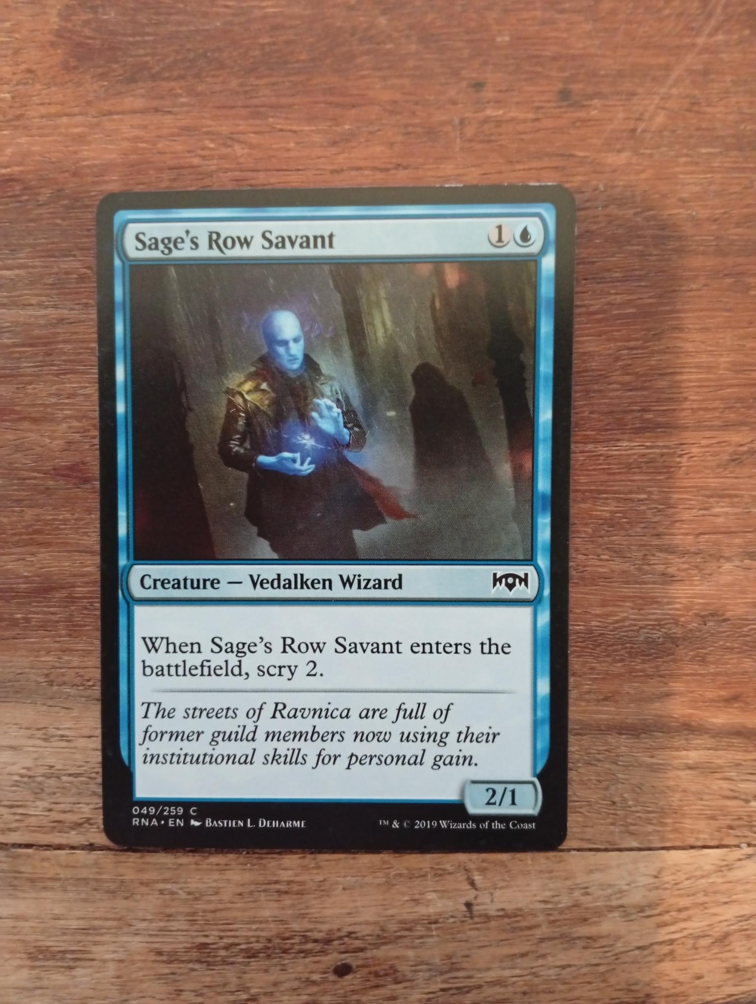 Magic The Gathering Sage's Row Savant 049/259 Ravnica Allegiance - AllRoleplaying.com