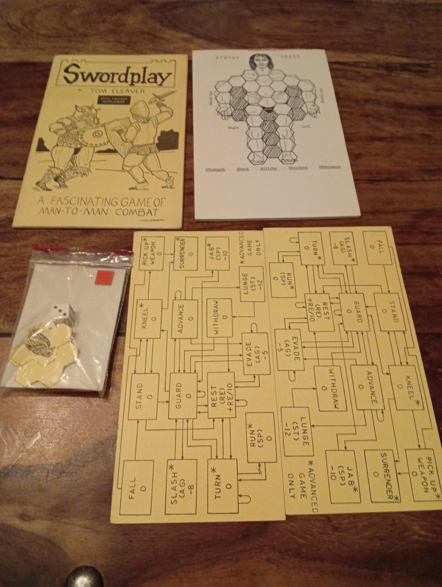 Swordplay Man to Man Combat Tom Cleaver 1976 - AllRoleplaying.com