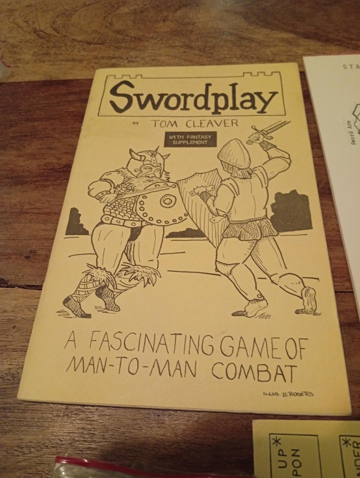 Swordplay Man to Man Combat Tom Cleaver 1976 - AllRoleplaying.com