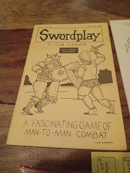 Swordplay Man to Man Combat Tom Cleaver 1976 - AllRoleplaying.com
