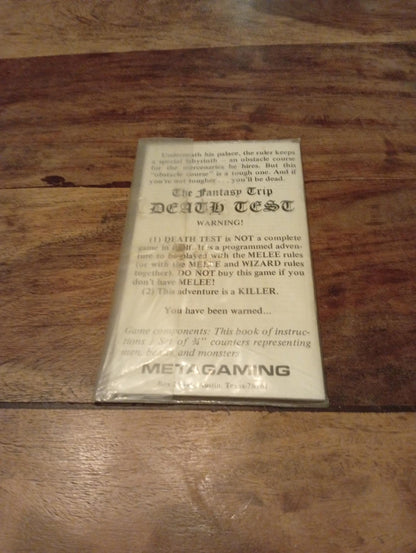 The Fantasy Trip Death Test MicroQuest #1 Metagaming 1978 - AllRoleplaying.com