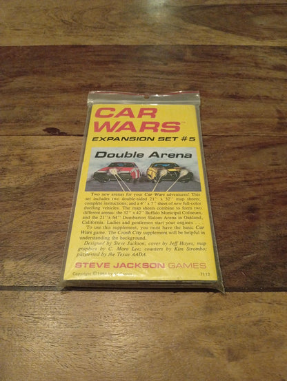 Car Wars Expansion Set #5 Double Arena Uncut Steve Jackson Games 1984
