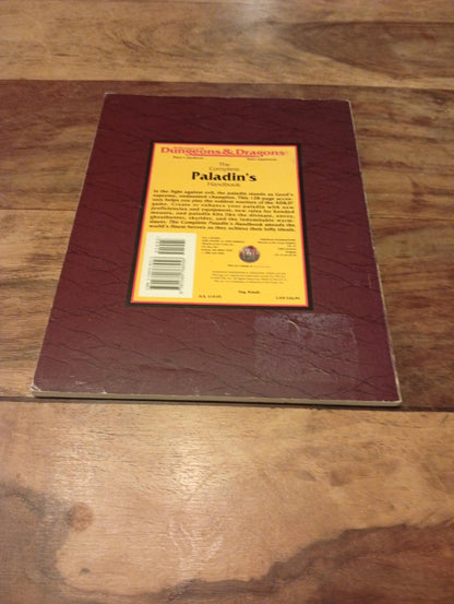 AD&D The Complete Paladin's Handbook TSR 2147 AD&D 1994