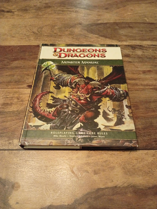 Monster Manual Dungeons & Dragons 4th Ed Wizards of the Coast 2008 - AllRoleplaying.com