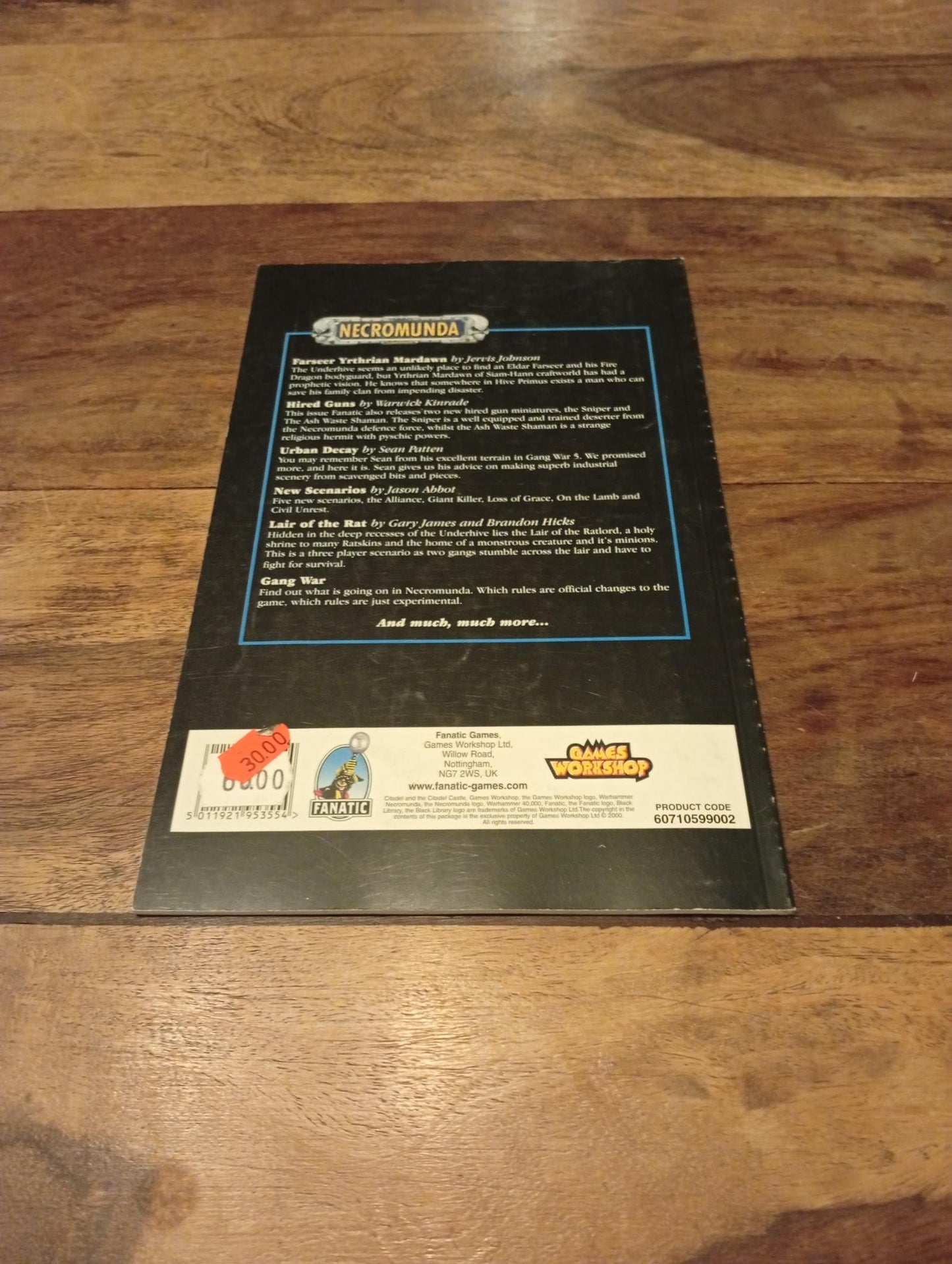 Warhammer 40k Necromunda Magazine Issue #2 Games Workshop 2001
