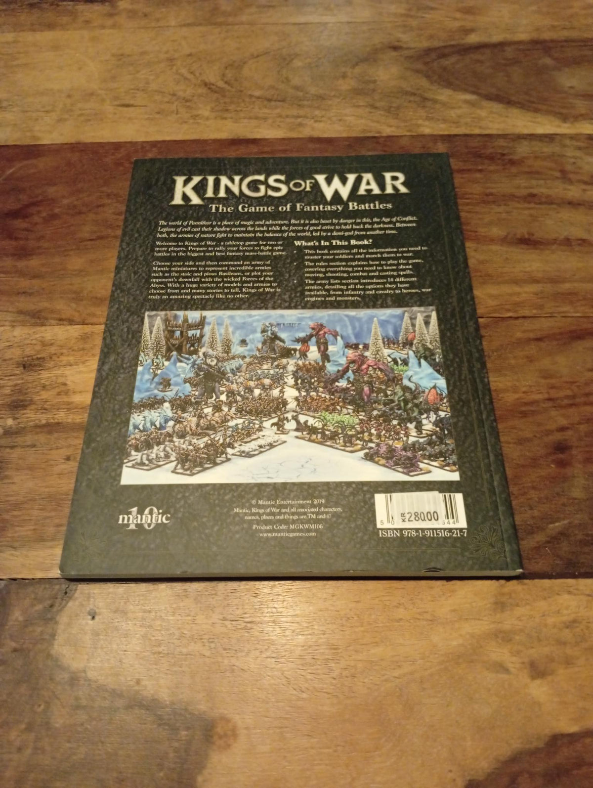 Kings of War Rulebook 3rd Ed Gamer's Edition 2019