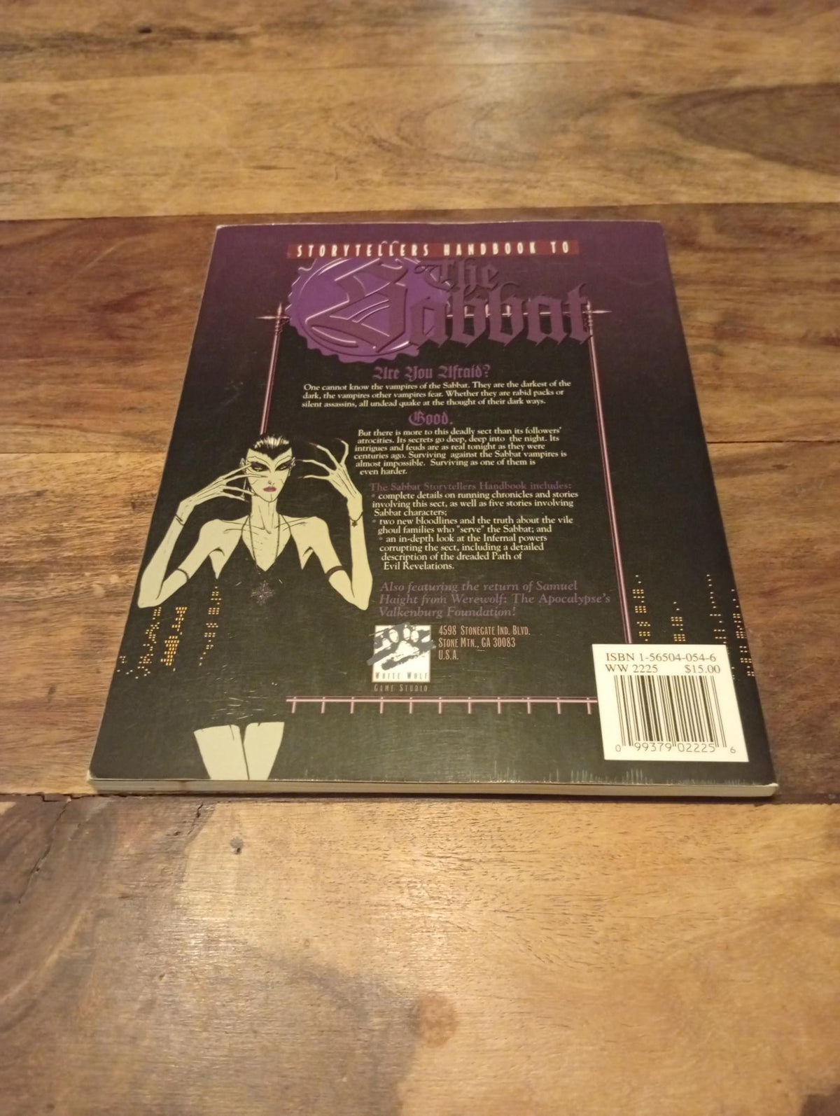 Storytellers Handbook to the Sabbat Vampire the masquerade White Wolf 1993