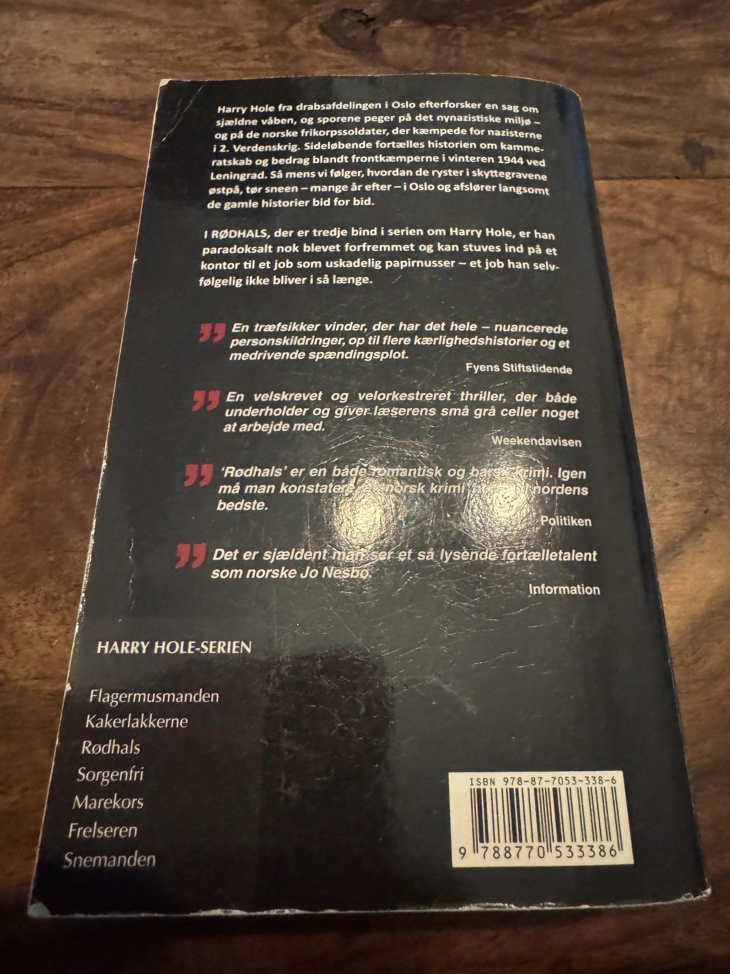 Rødhals Jo Nesbø Modtryk 2005