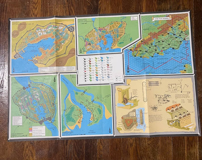 Gazetteer The Five Shires GAZ8 TSR 9232 D&D 1988 With Map