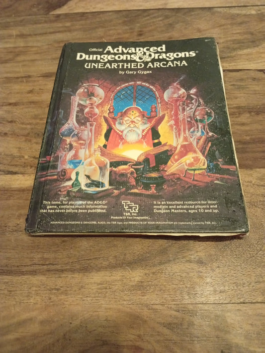 AD&D Unearthed Arcana TSR 2017 AD&D 1985