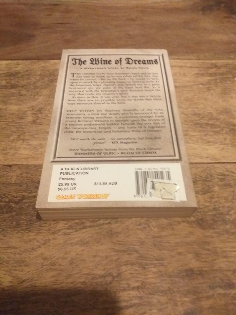 Warhammer Fantasy The Wine Of Dreams Games Workshop Black Library - books