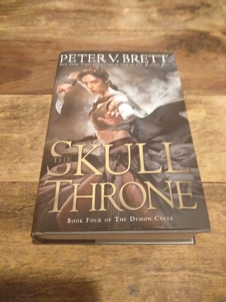 The Skull Throne by Peter V. Brett Hardcover The Demon Cycle - books