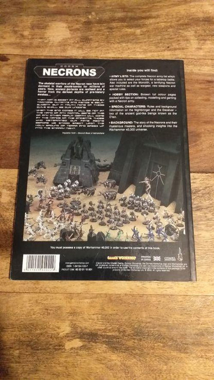 Warhammer 40K Necron Codex Games Workshop - books