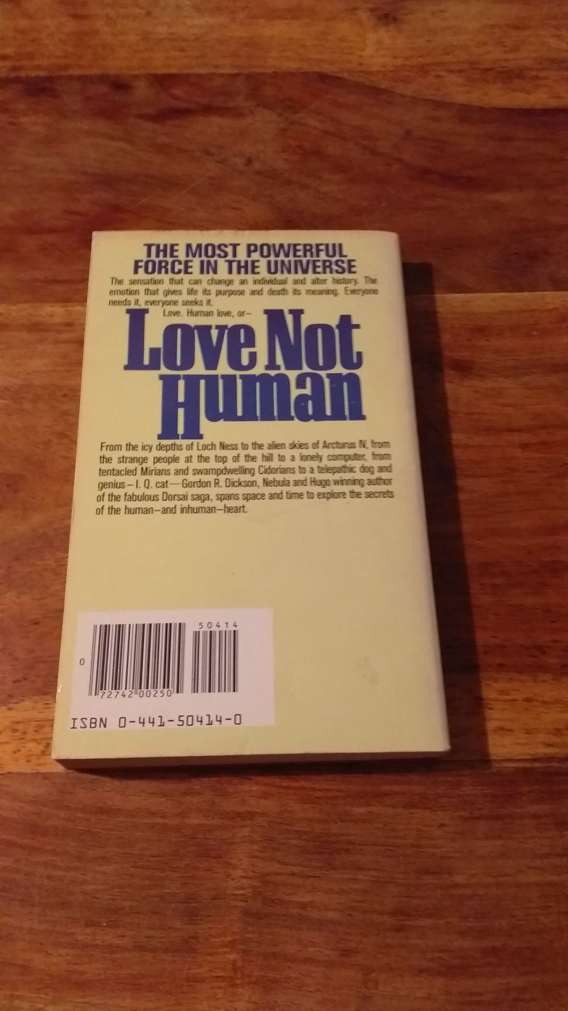 Love Not Human by Gordon R. Dickson 1981