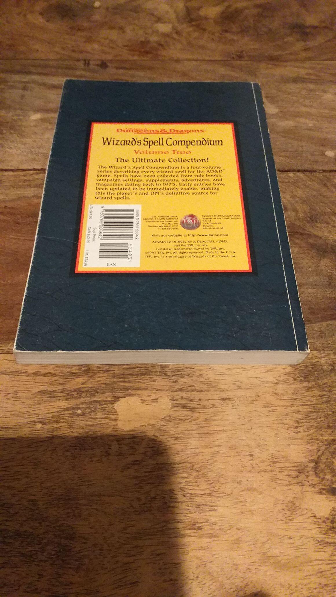 Vintage cheapest 1997 TSR Wizards Spell Compendium Volume 2