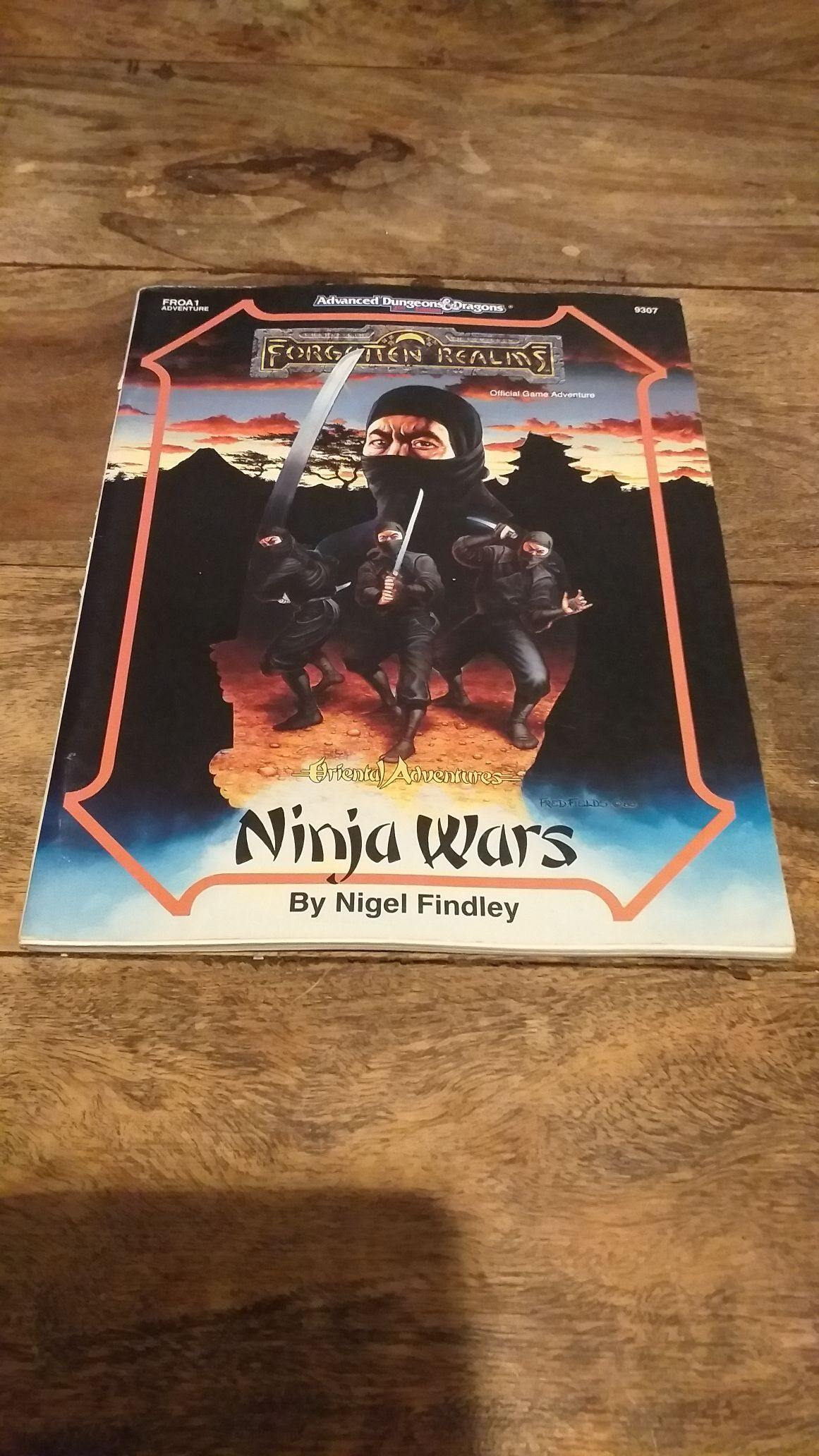 NINJA WARS Forgotten Realms Adventure TSR - AD&D - books