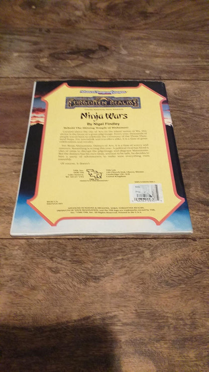 NINJA WARS Forgotten Realms Adventure TSR - AD&D - books