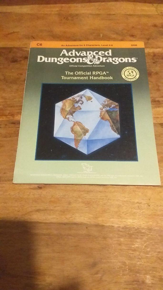 THE OFFICIAL RPGA TOURNAMENT HANDBOOK AD&D Rare 1st Ed - C6 - AllRoleplaying.com