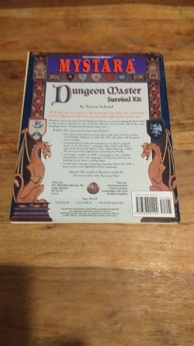 DUNGEON MASTER SURVIVAL KIT MYSTARA AD&D D&D Dungeons Dragons - AllRoleplaying.com